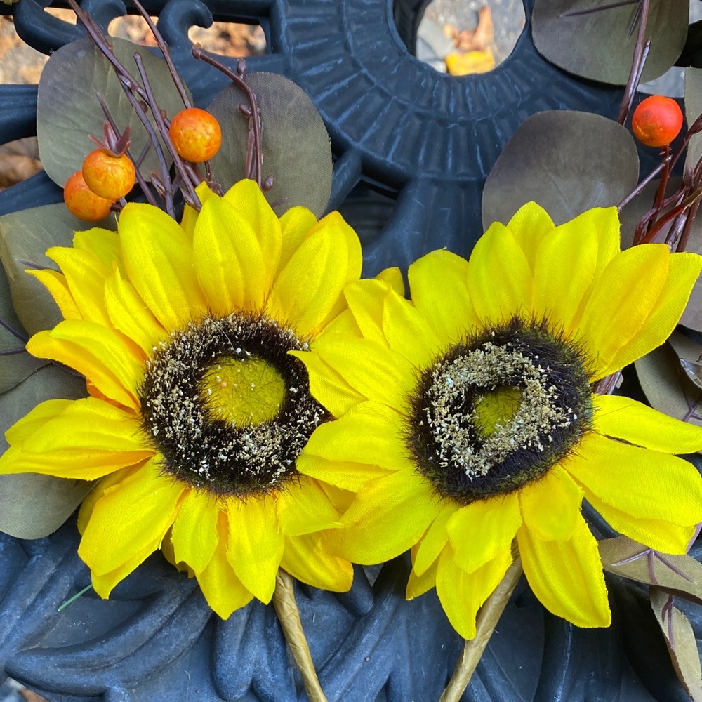 Bloom Room Fall Sunflower and berry Picks - Picture 5 of 6